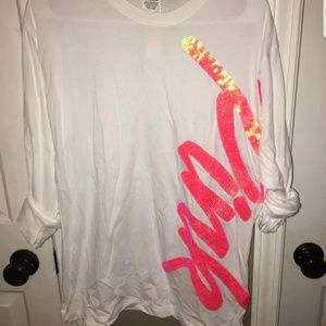 VS pink bling long sleeve